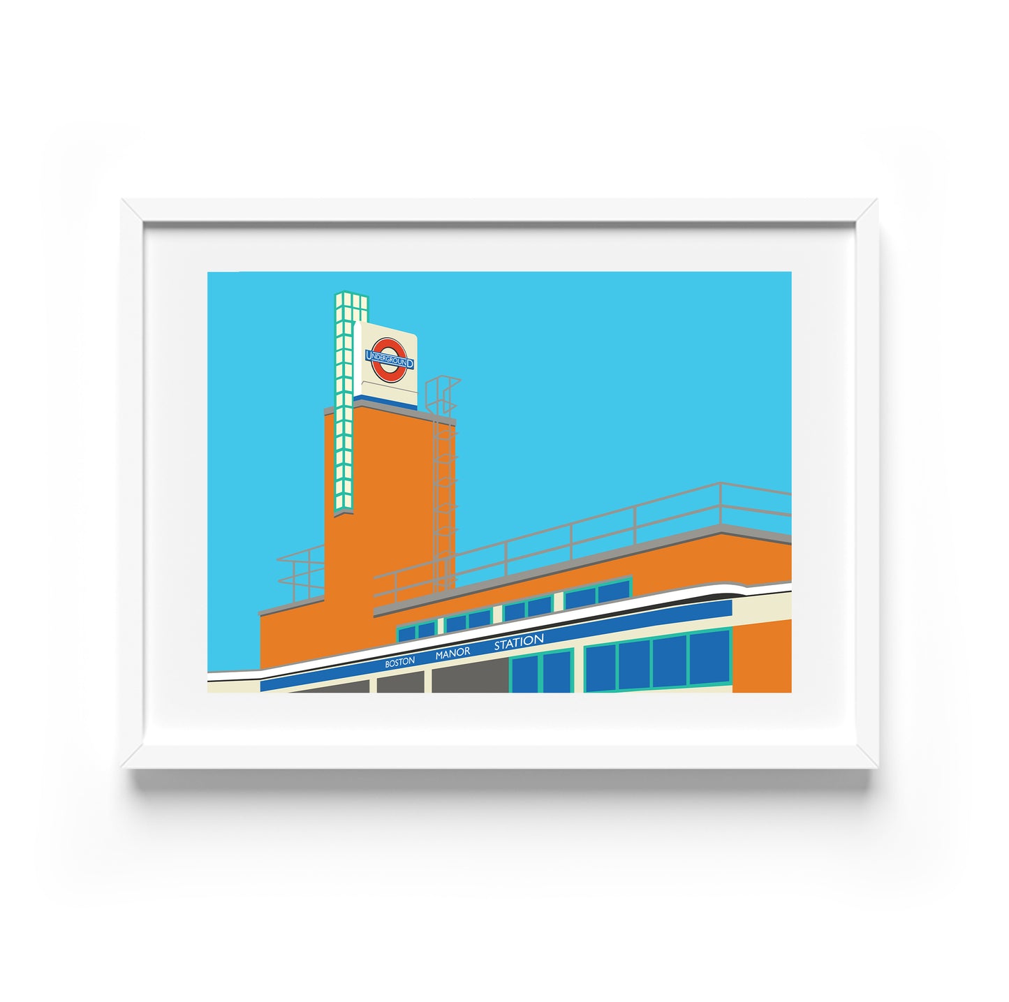 Boston Manor Tube Station Print