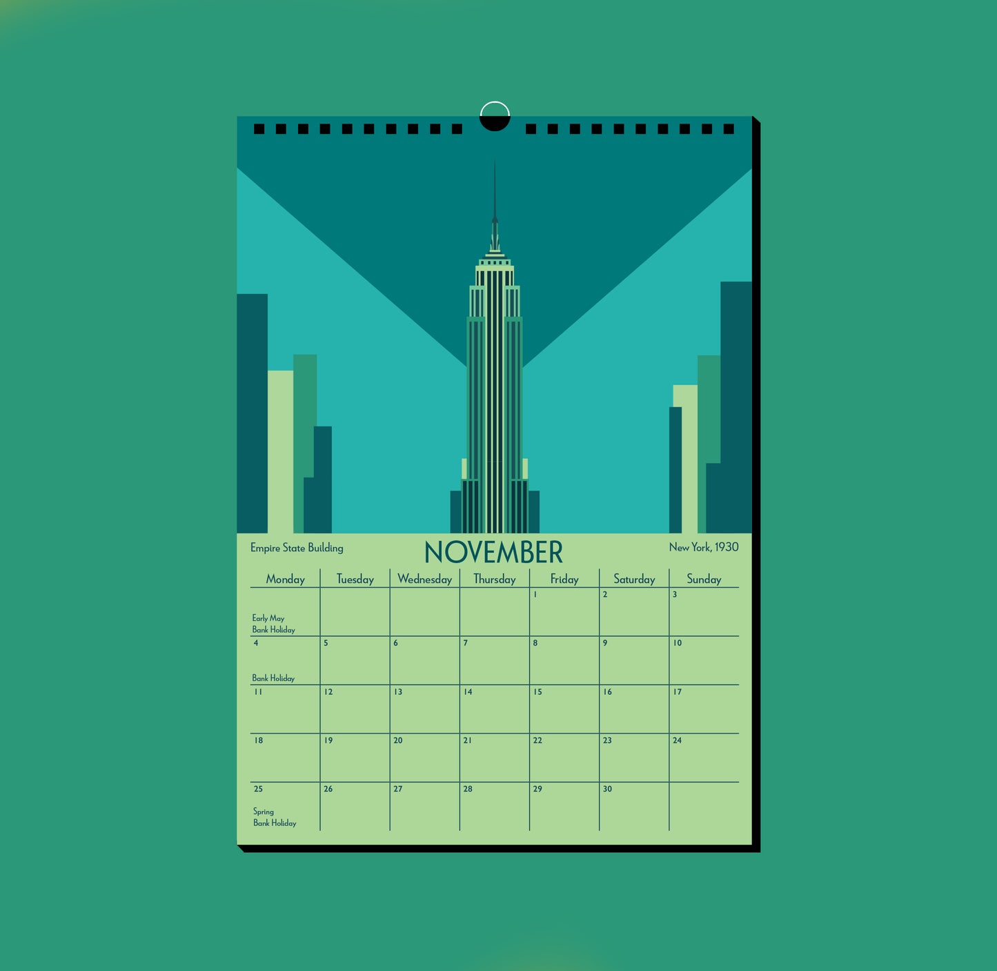 2024 Art Deco Calendar
