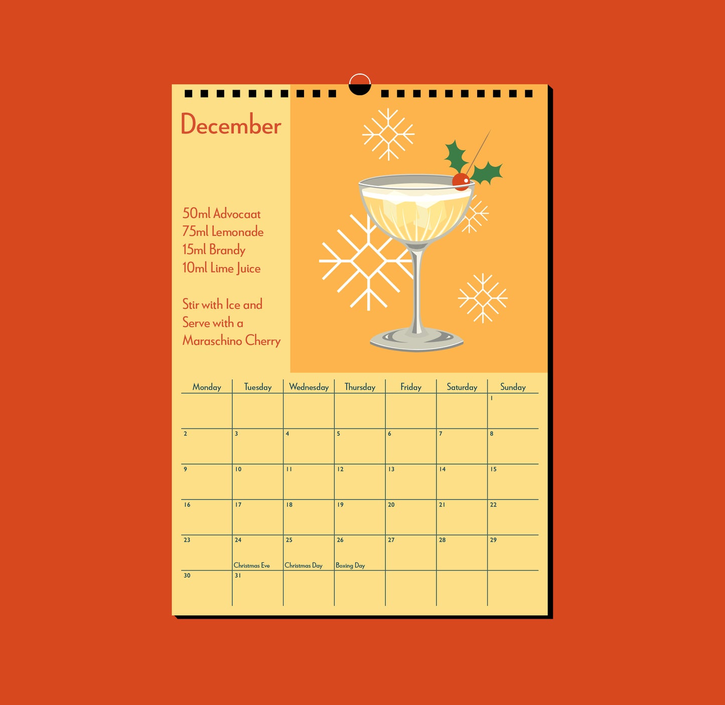 2024 Cocktail Calendar