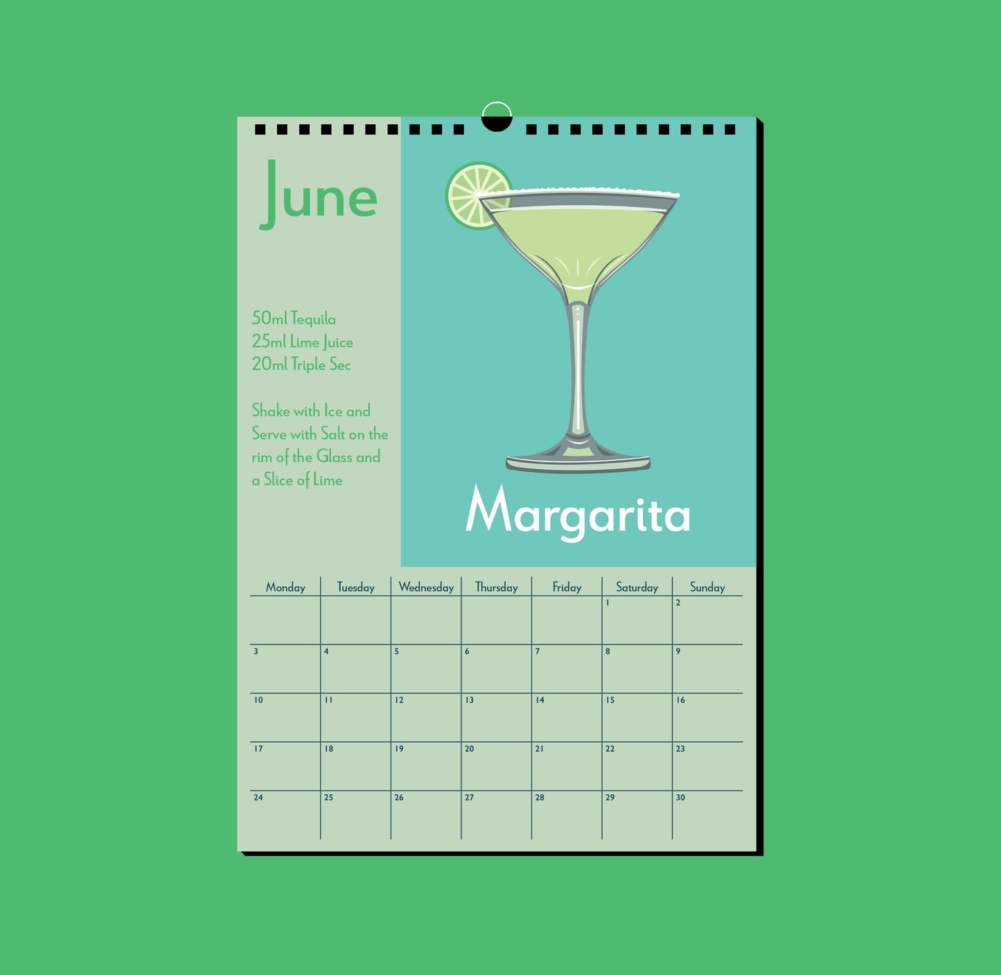 2024 Cocktail Calendar