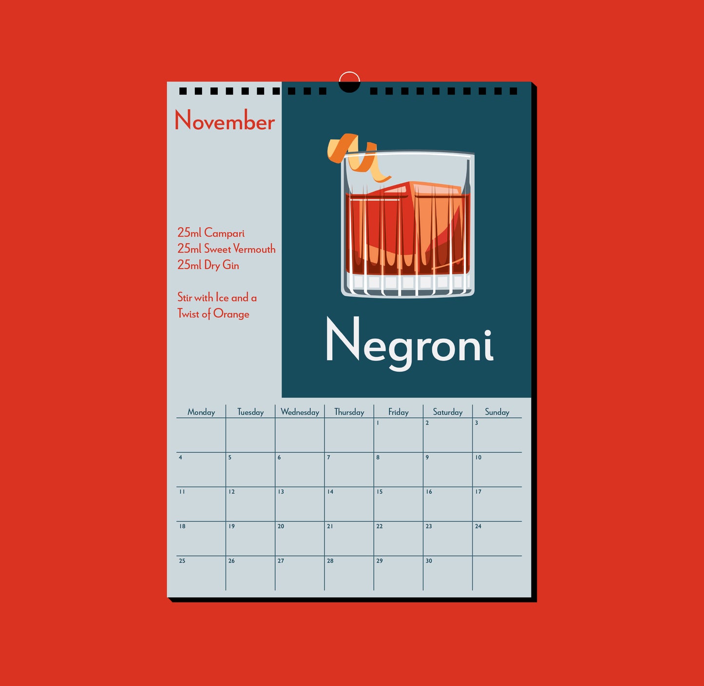 2024 Cocktail Calendar