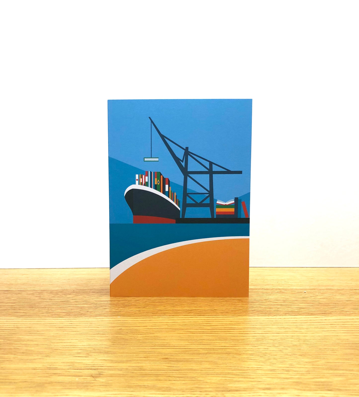 Felixstowe Docks Greetings Card