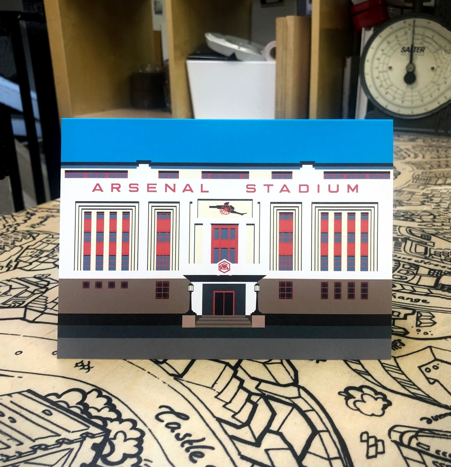 Highbury - Arsenal Stadium greetings card