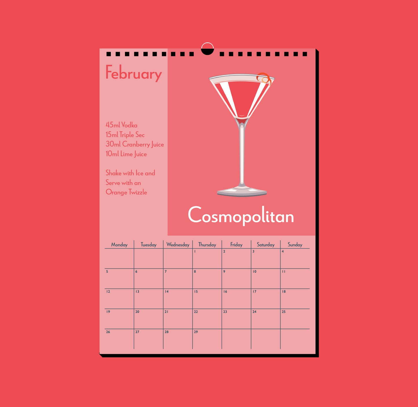 2024 Cocktail Calendar
