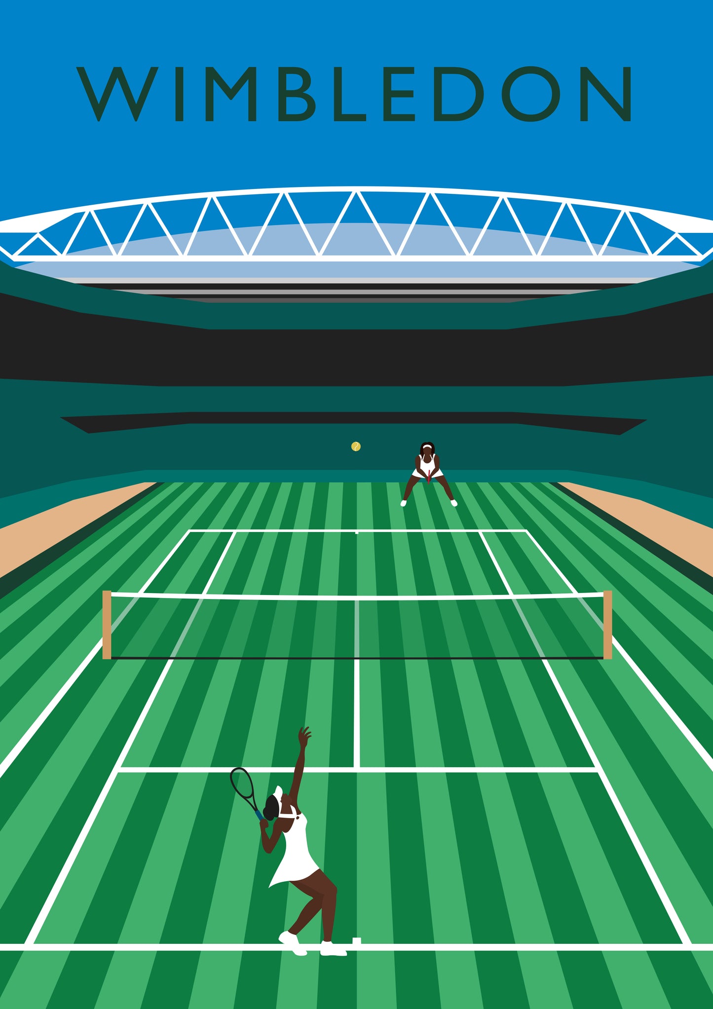 Wimbledon Print feat. the Williams Sisters