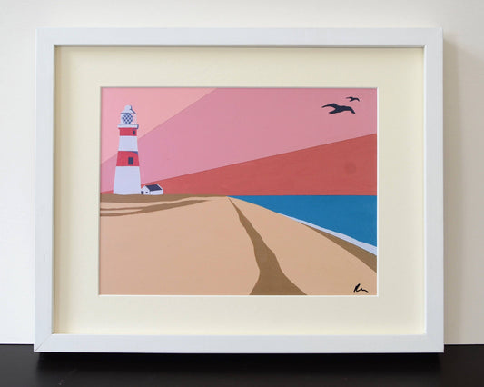 Orford Ness Lighthouse Mounted Print