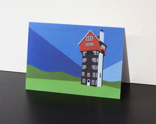 House in the Clouds Greetings Card