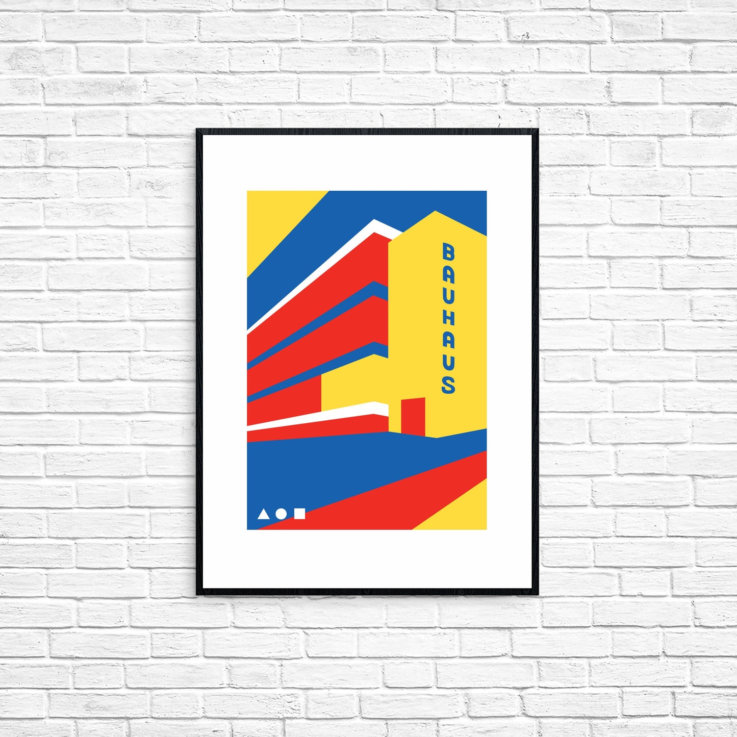 Bauhaus Travel Poster Print