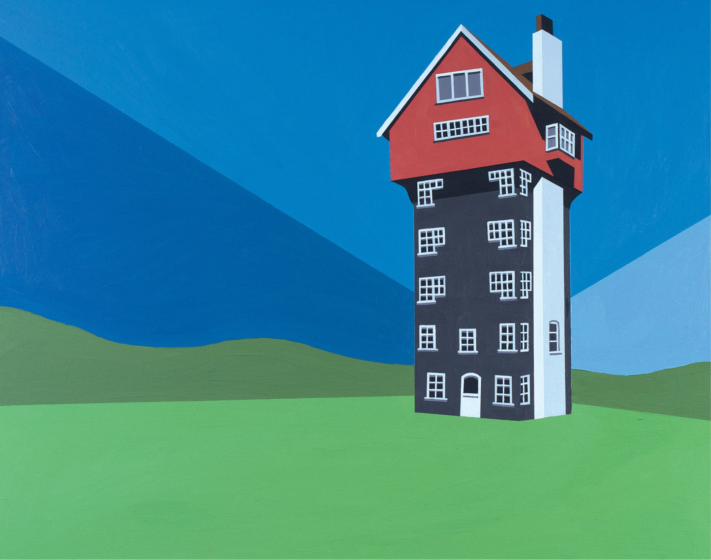 House in the Clouds Mounted Print