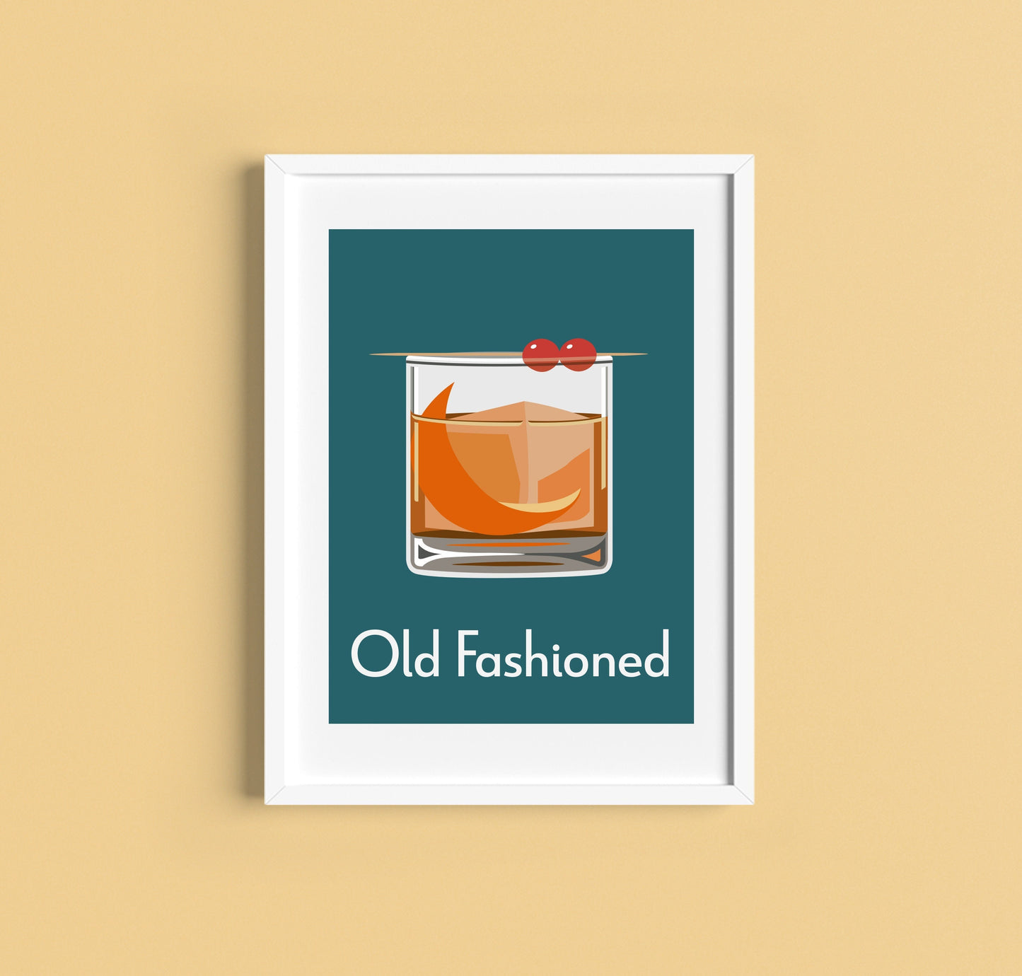 Old Fashioned Cocktail Print