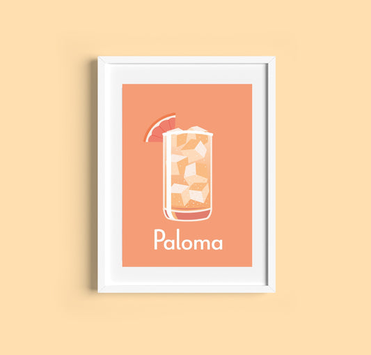 Paloma Cocktail Print