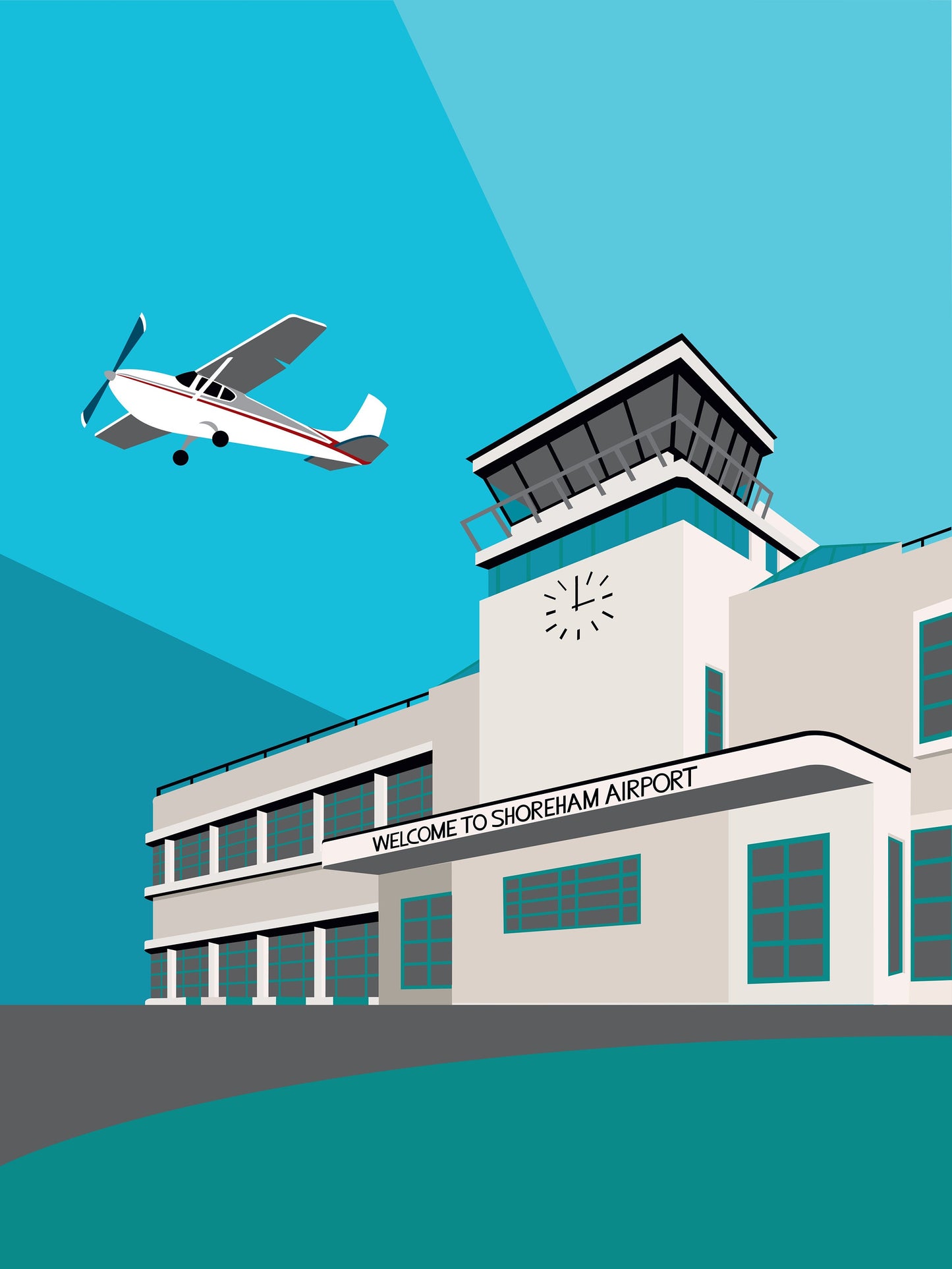 Shoreham Airport Print