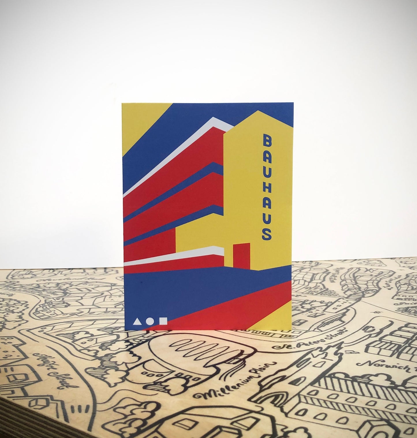 Bauhaus Poster Greetings Card