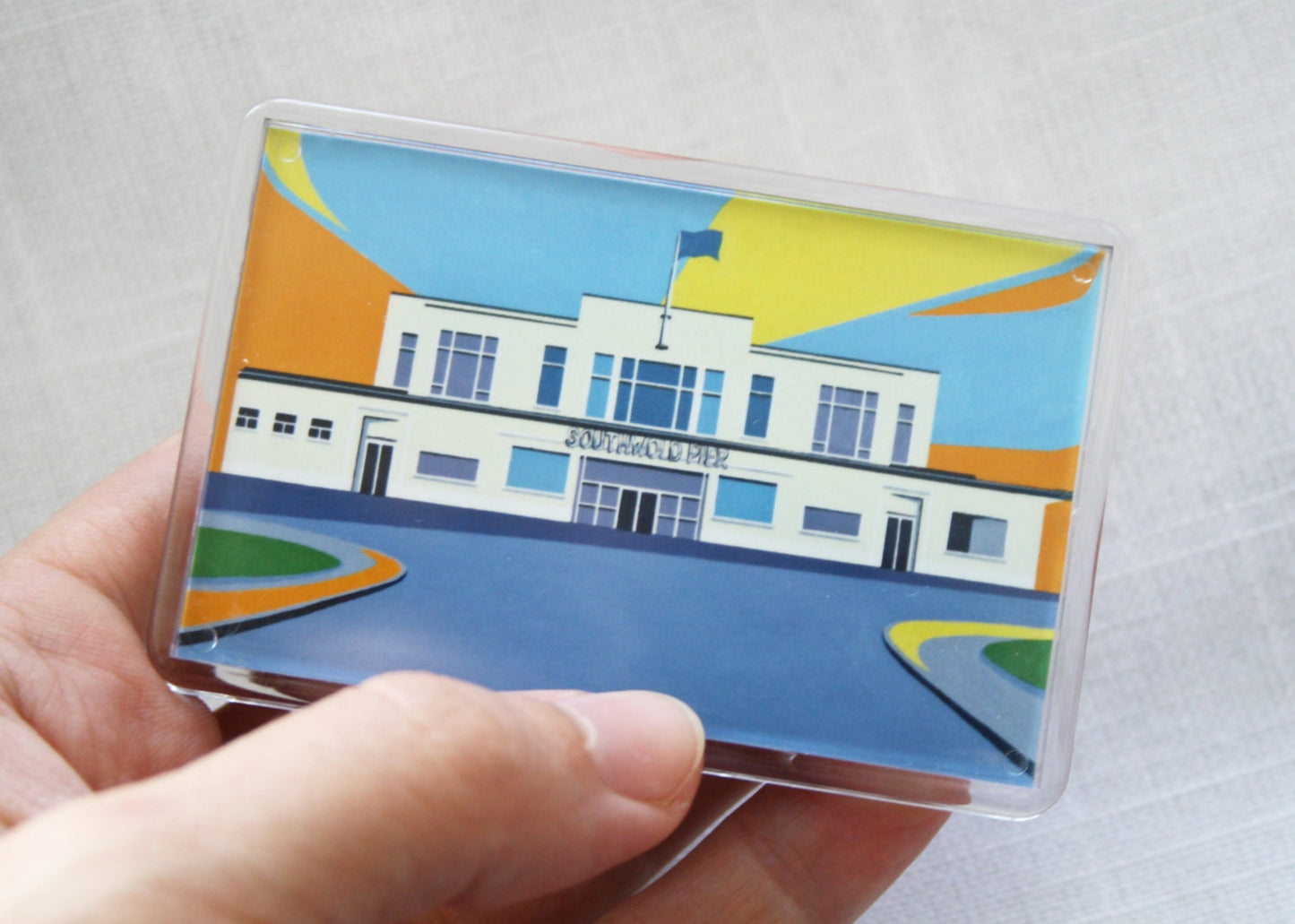 Southwold Pier themed Fridge magnet 'The Pier Front' by Rebecca Pymar