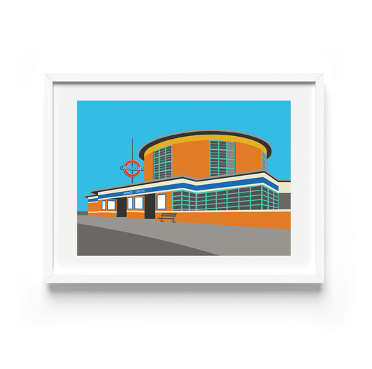 Arnos Grove Tube Station Print