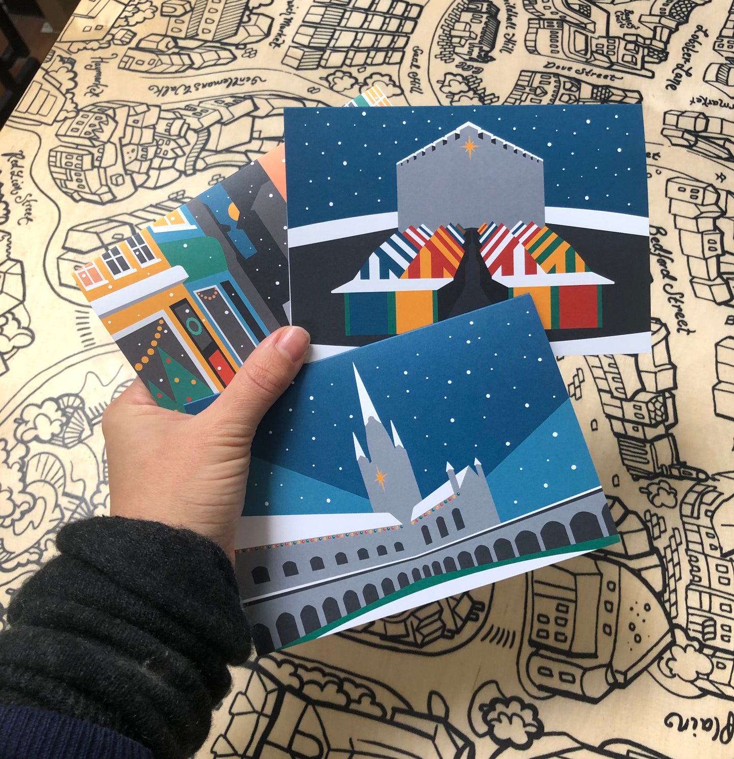 NORWICH THEMED CHRISTMAS Cards