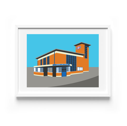 Arnos Grove Tube Station Print