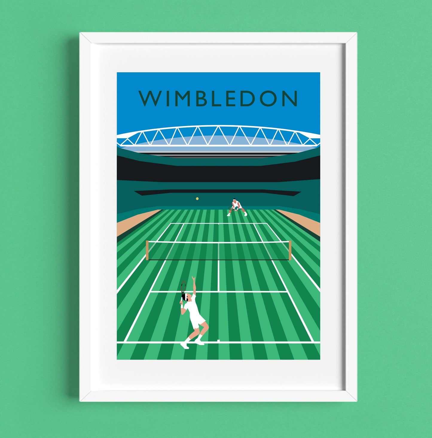 Wimbledon Print feat. Roger Federer and Rafa Nadal