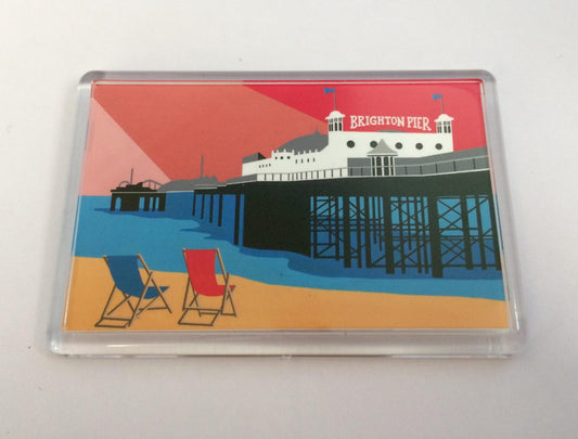 Brighton Pier themed Fridge magnet by Rebecca Pymar