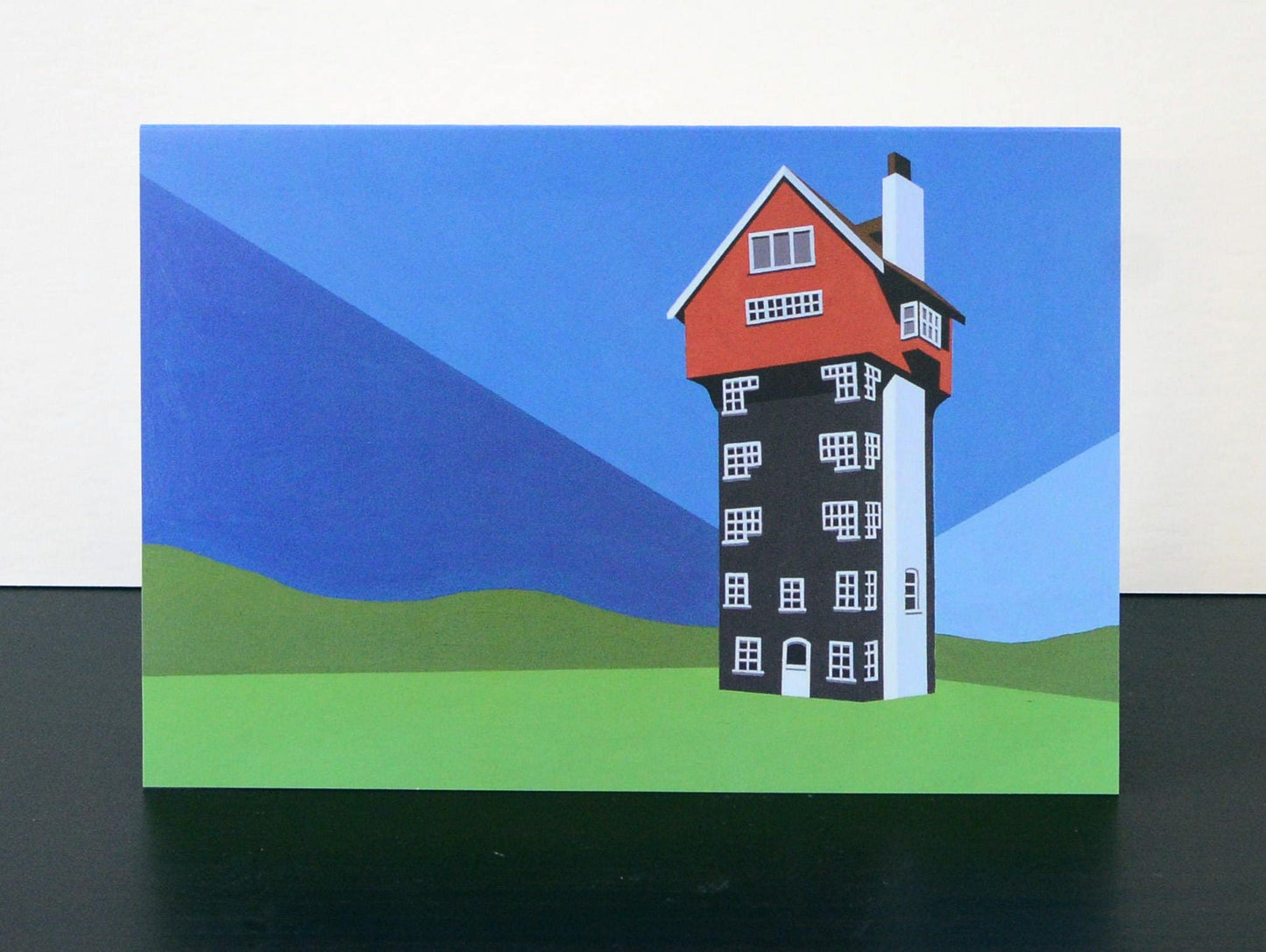 House in the Clouds Greetings Card