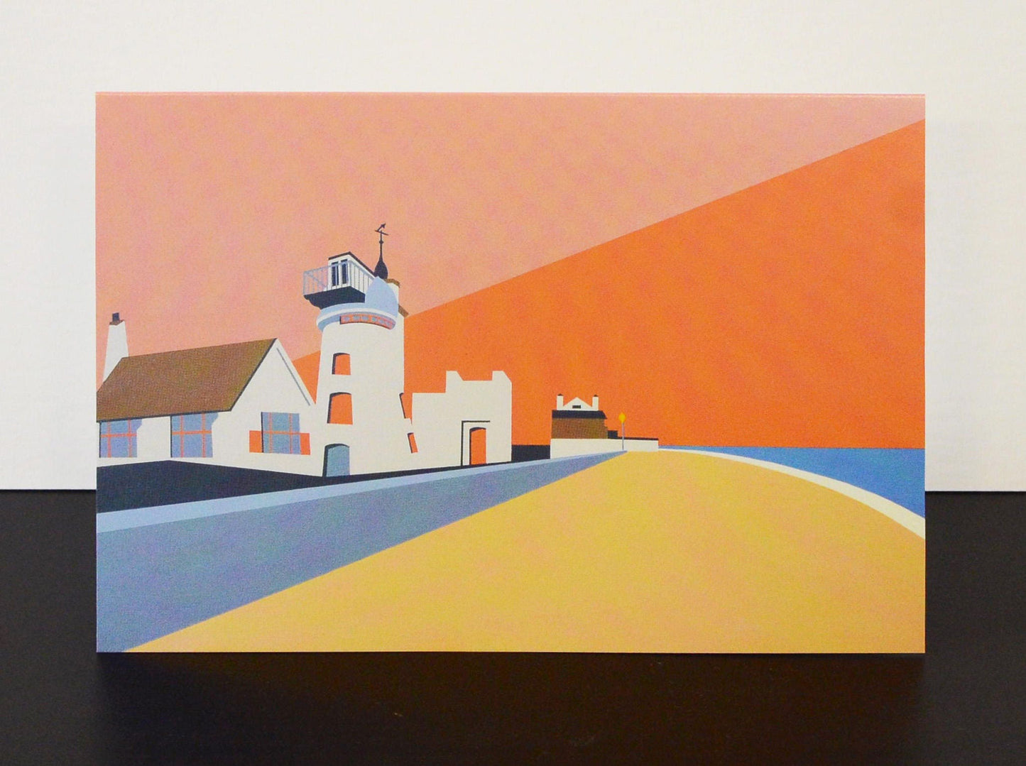 Aldeburgh themed Artists Greetings Card 'Aldeburgh Mill' by Rebecca Pymar
