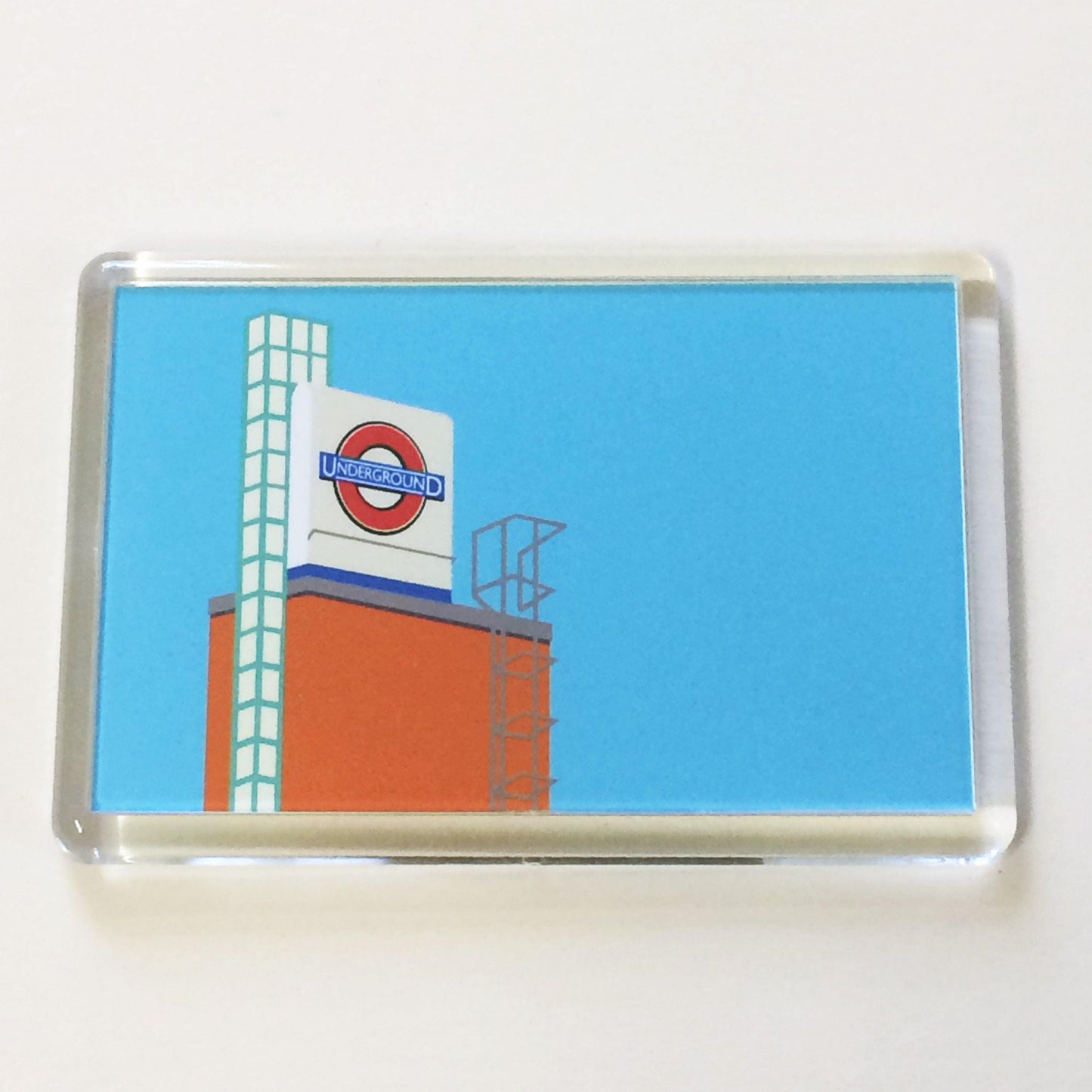LONDON Underground Fridge magnet from the 'Art Deco Tube Stations' Collection by Rebecca Pymar