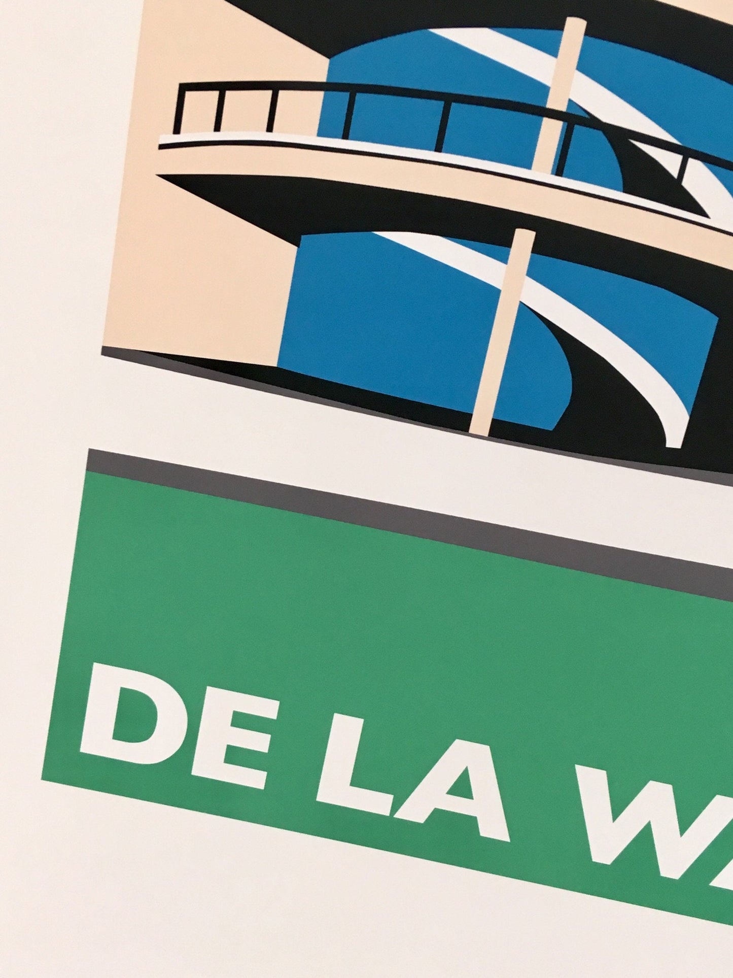 DE LA WARR Pavilion Travel Poster - Bexhill on Sea - Art Deco Print - Illustration by Rebecca Pymar