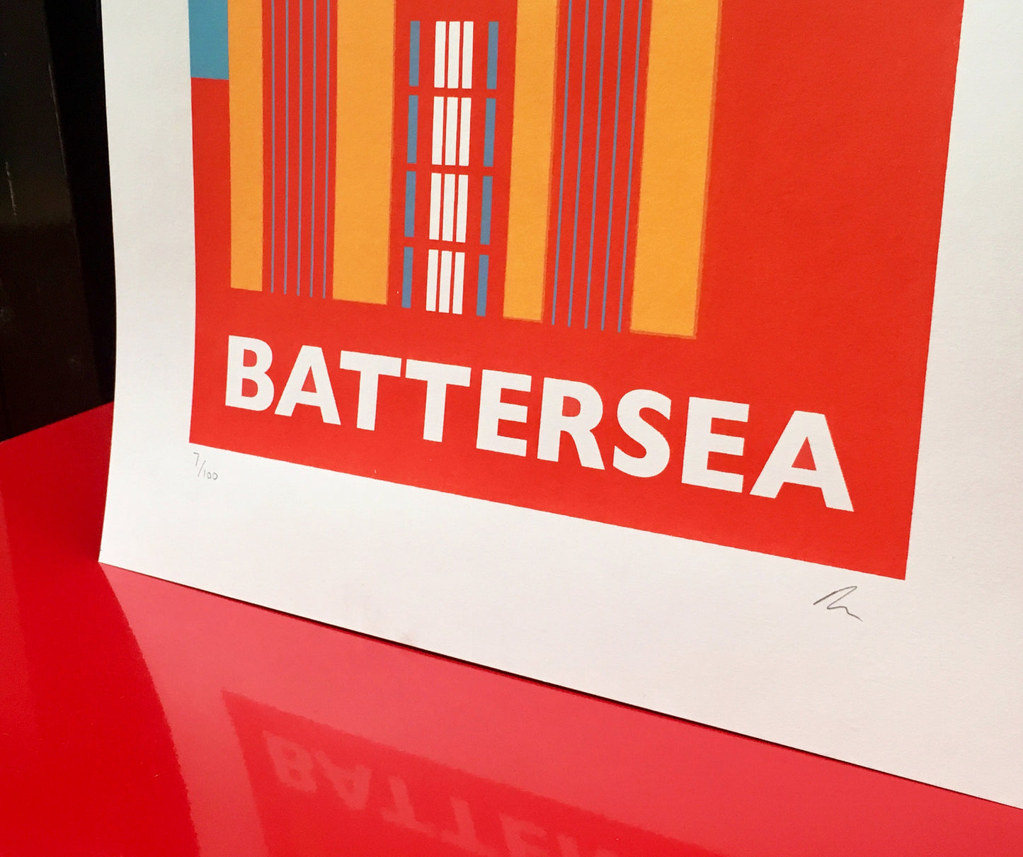 BATTERSEA POWER STATION Limited Edition Screen Print - London Print - Art Deco - by Rebecca Pymar