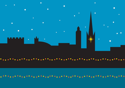 NORWICH Cityscape Christmas Card