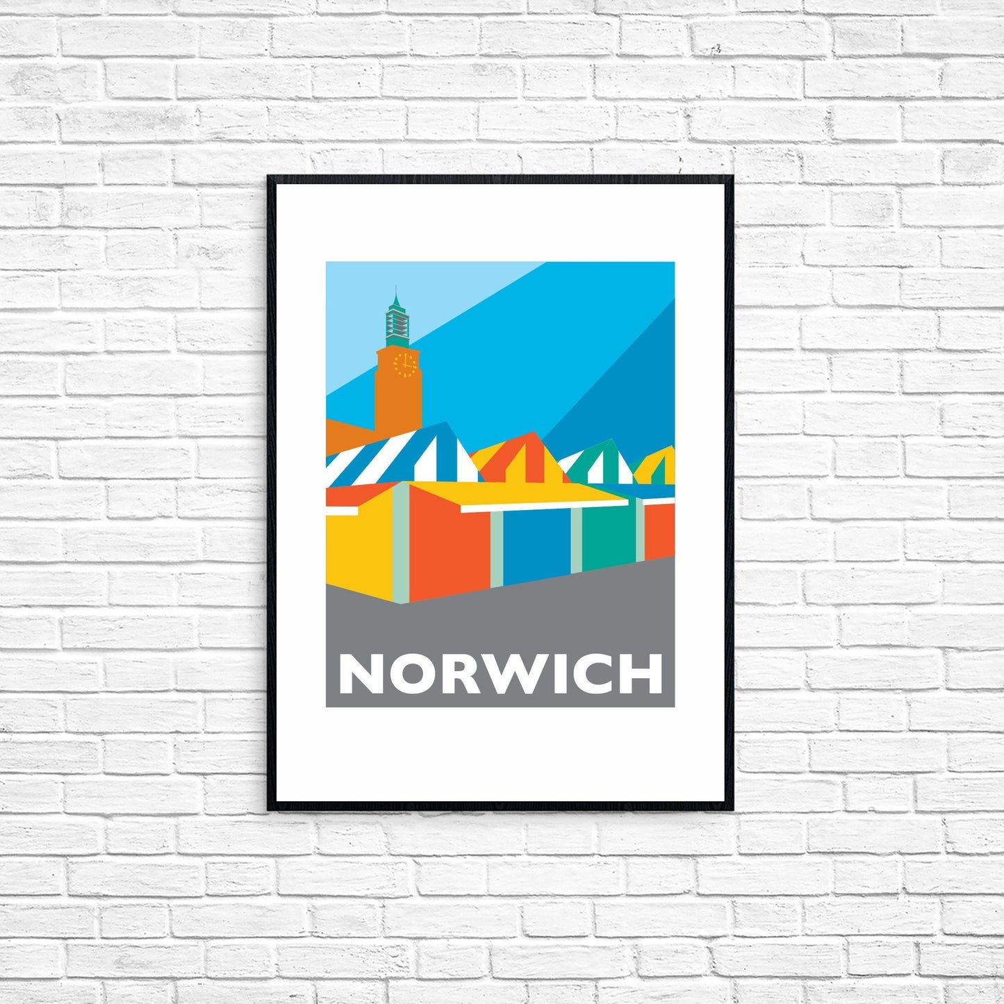 Norwich Travel Poster Print