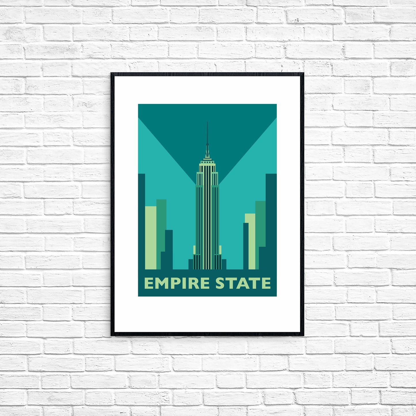 Empire State Building New York Poster Print