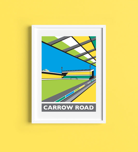 Carrow Road Travel Poster Print