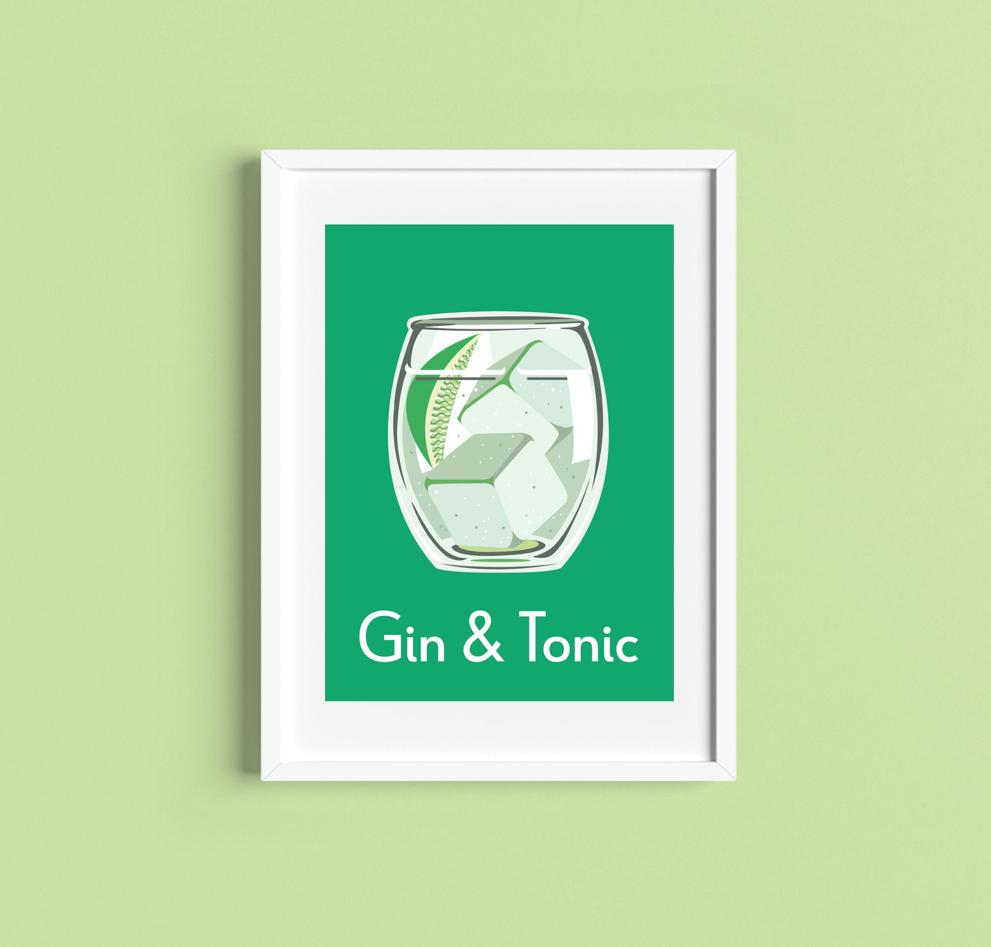 GIN AND TONIC Cocktail A4/A5 Print