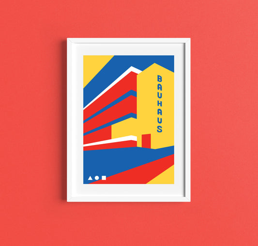 Bauhaus Travel Poster Print