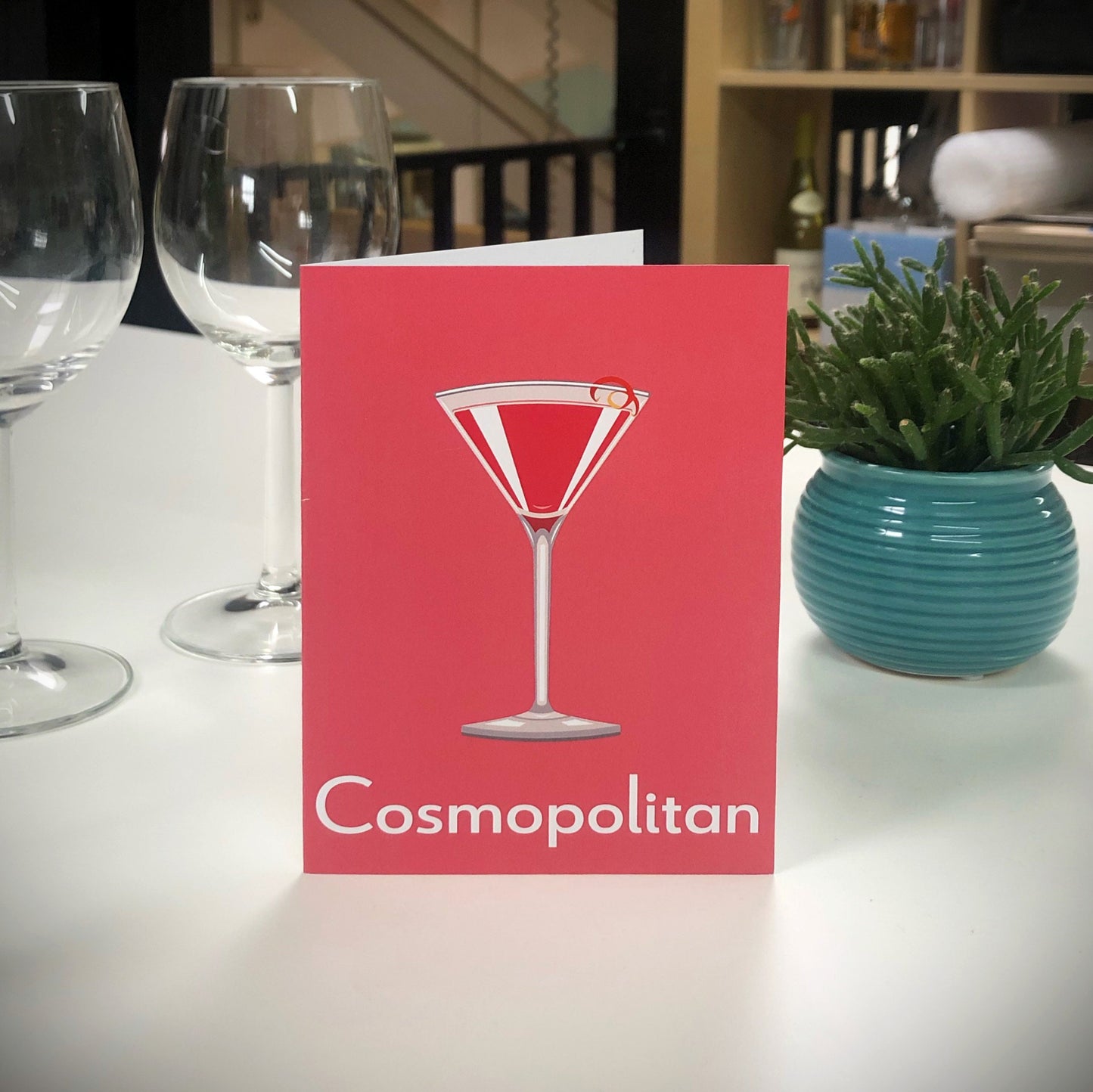 COSMOPOLITAN Greetings Card - Cocktail Card - Art Deco
