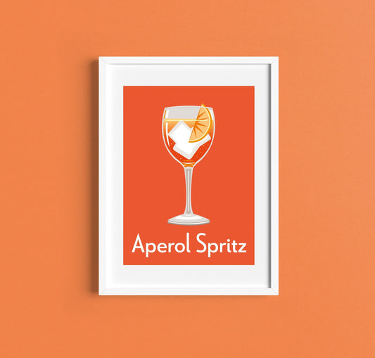 APEROL SPRITZ COCKTAIL Print A4/A5