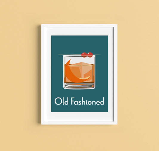 OLD FASHIONED COCKTAIL A4/A5 Print