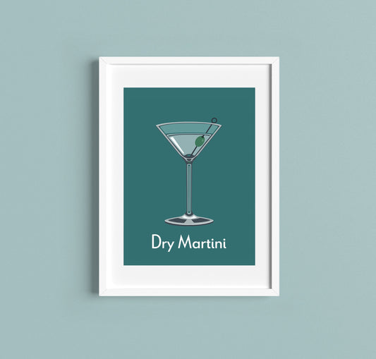 Dry Martini Cocktail A4/A5 Print