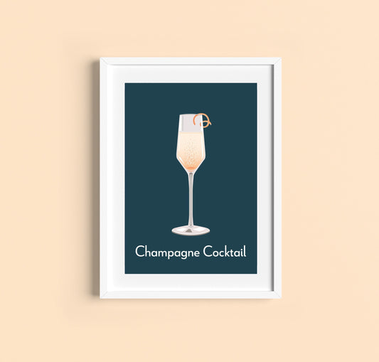 CHAMPAGNE COCKTAIL Print A4/A5