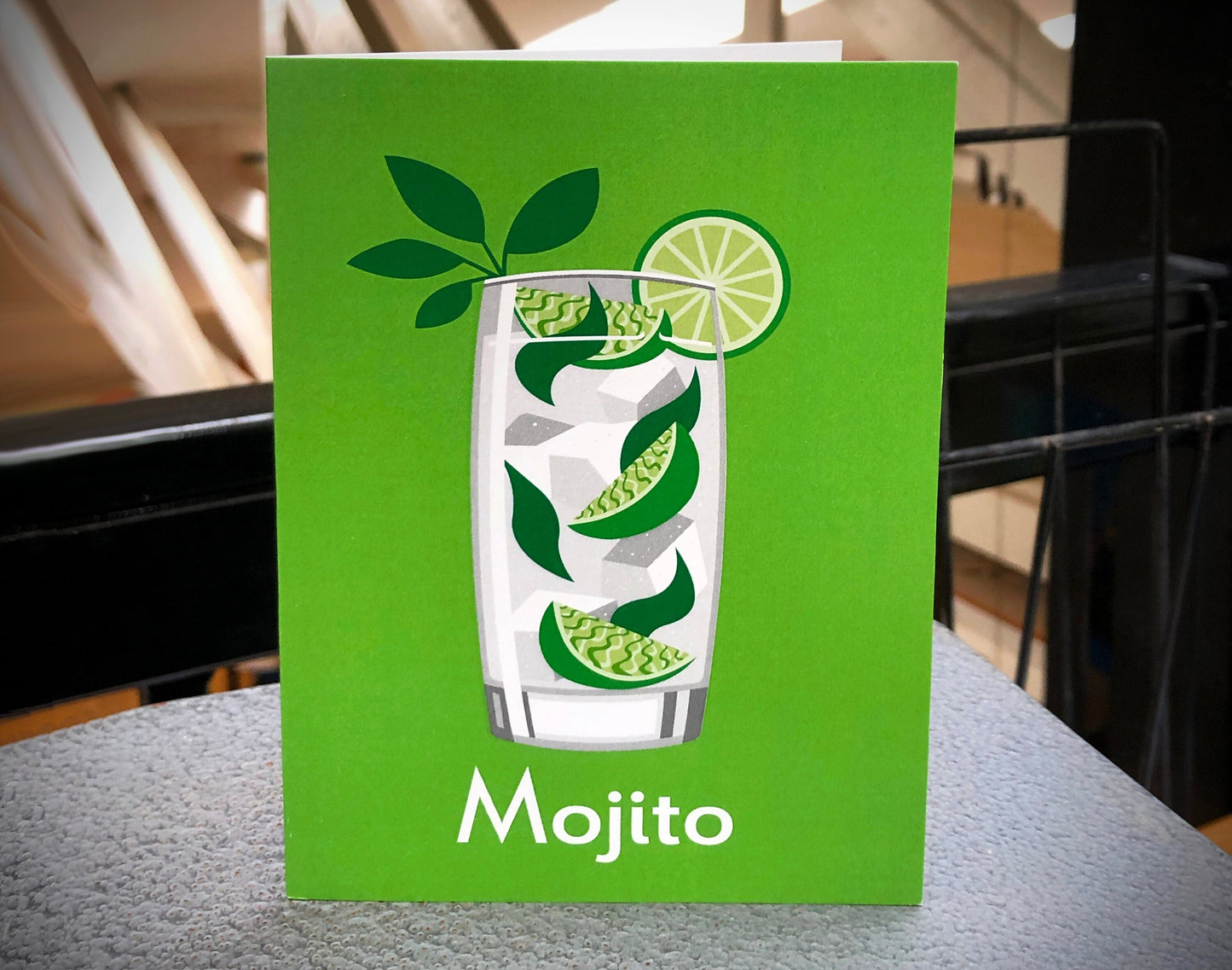MOJITO Greetings Card - Cocktail Card - Art Deco