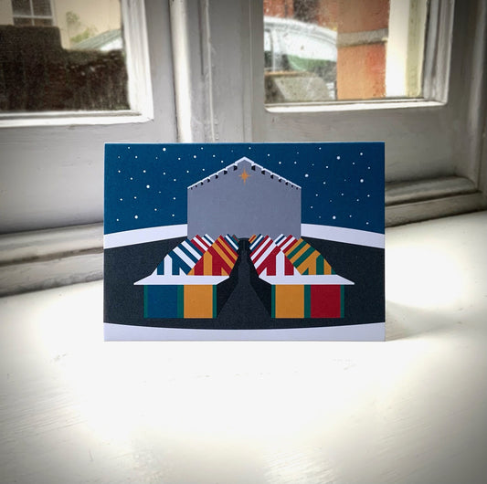 NORWICH MARKET Christmas Card by Rebecca Pymar