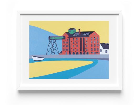 WELLS GRANARY Fine Art Print - North Norfolk - Wells next the Sea - by Rebecca Pymar