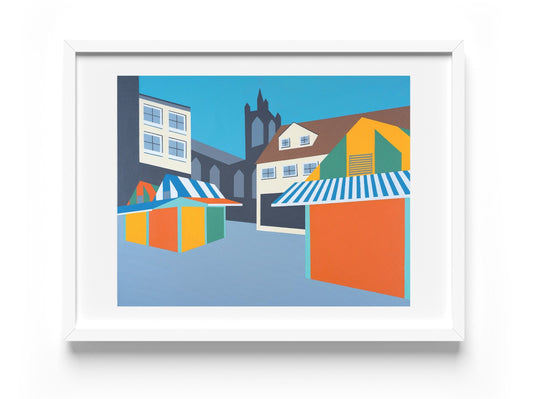 NORWICH MARKET Fine Art Print - 'Norwich Market' - Norfolk - by Rebecca Pymar