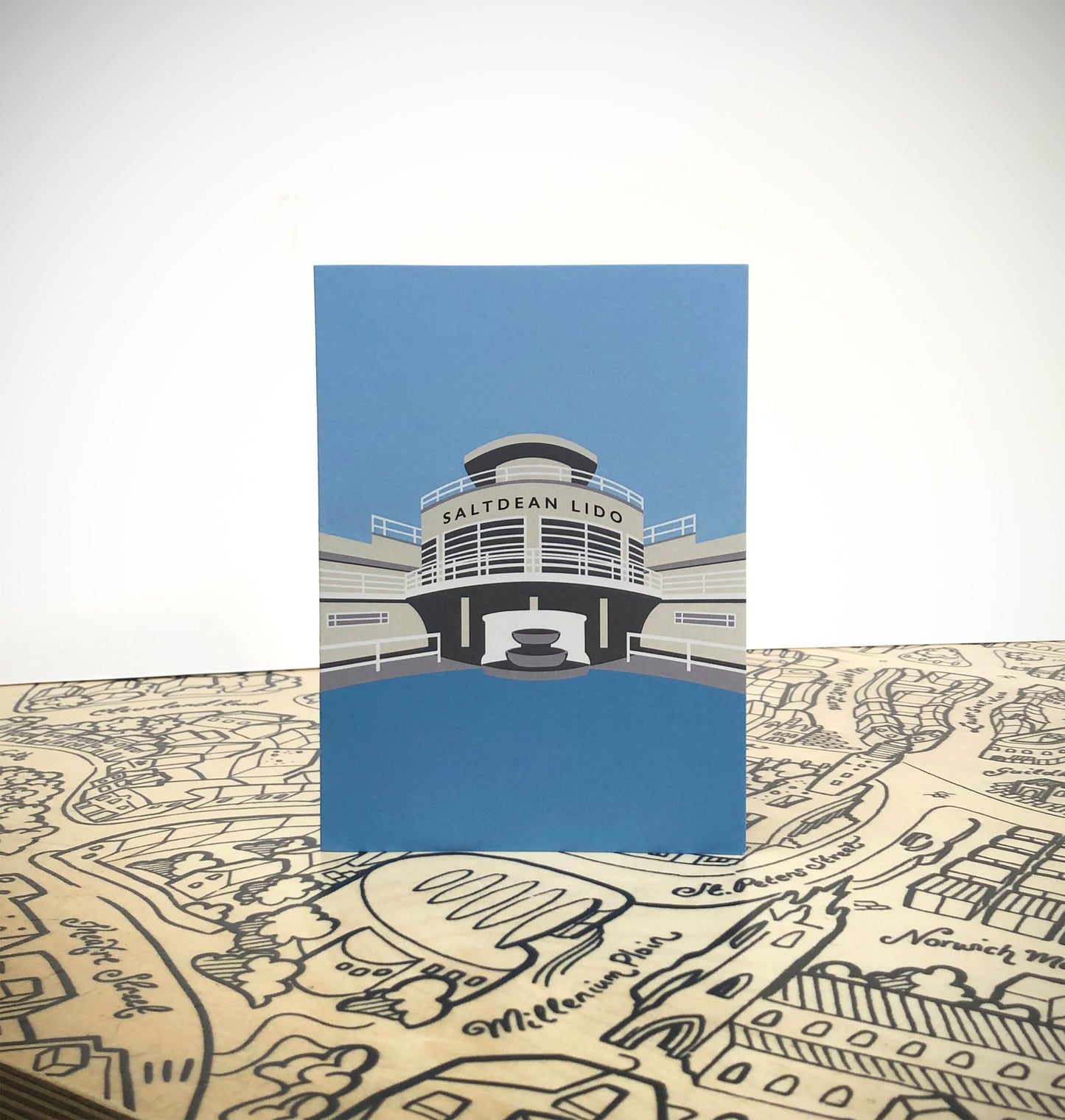 Saltdean Lido Greetings Card