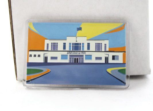 Southwold Pier themed Fridge magnet 'The Pier Front' by Rebecca Pymar