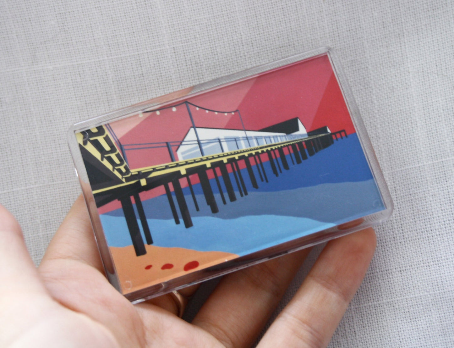 Southwold Pier themed Fridge magnet 'Look up and Out' by Rebecca Pymar